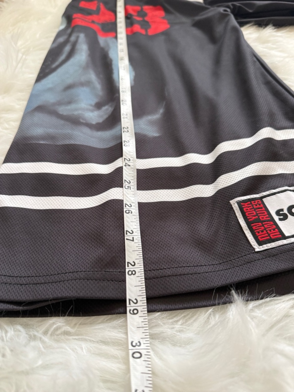 Scream Black Graphic Hockey Jersey with Red '23' Size Medium - Picture 5 of 7